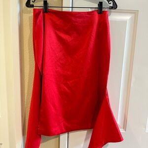 Elegant Red Women's Skirt
